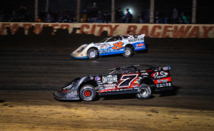 Kyle Strickler races with Ricky Weiss