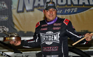 Madden celebrates a Victory at Volusia