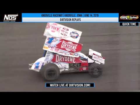 DIRTVISION REPLAYS | World of Outlaws NOS Energy Drink Sprint Cars Knoxville Raceway June 14, 2019