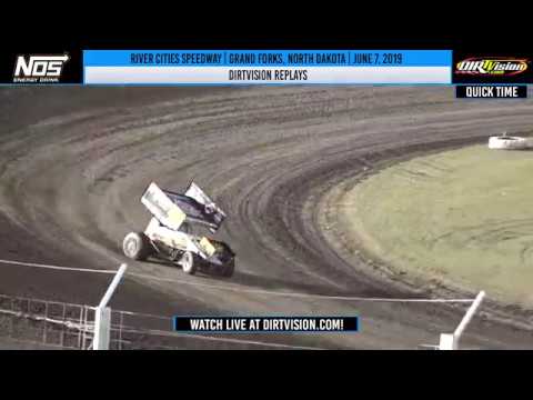 DIRTVISION REPLAYS | World of Outlaws NOS Energy Drink Sprint Cars River Cities June 7, 2019