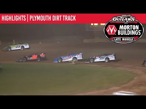 World of Outlaws Morton Buildings Late Models Plymouth Dirt Track July 29th, 2019 | HIGHLIGHTS