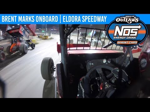 World of Outlaws NOS Energy Drink Sprint Cars Brent Marks Eldora Speedway July 20, 2019 | ONBOARD