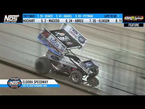 World of Outlaws NOS Energy Drink Sprint Cars Eldora Speedway, July 19th, 2019 | HIGHLIGHTS