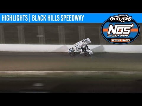 World of Outlaws NOS Energy Drink Sprint Cars Black Hills Speedway, August 23rd, 2019 | HIGHLIGHTS