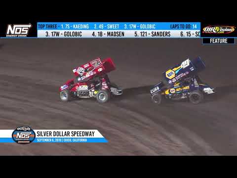 World of Outlaws NOS Energy Sprint Cars Silver Dollar Speedway, September 6th, 2019 | HIGHLIGHTS