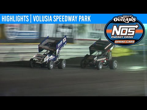 World of Outlaws NOS Energy Drink Sprint Cars Volusia Speedway Park, February 8th, 2020 | HIGHLIGHTS