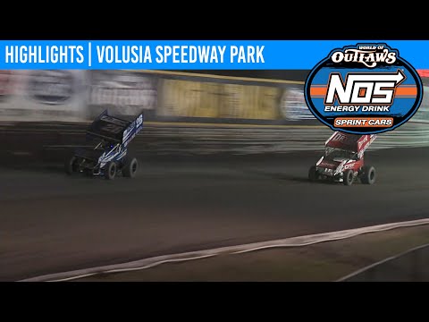 World of Outlaws NOS Energy Drink Sprint Cars Volusia Speedway Park, February 9th, 2020 | HIGHLIGHTS