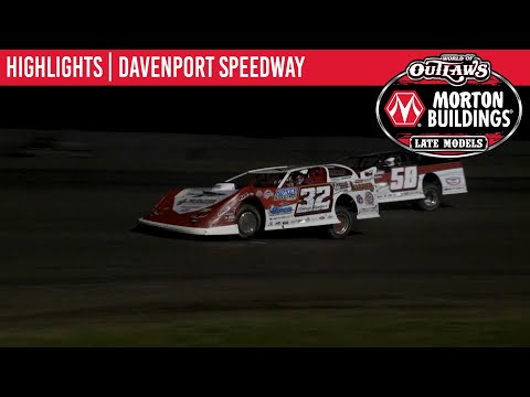 World of Outlaws Morton Buildings Late Models Davenport Speedway, May 29th, 2020 | HIGHLIGHTS