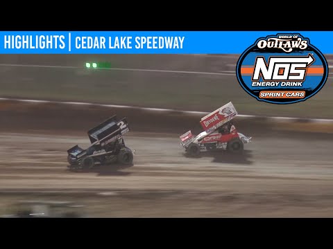 World of Outlaws NOS Energy Drink Sprint Cars Cedar Lake Speedway, July 3, 2020 | HIGHLIGHTS