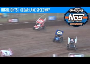 World of Outlaws NOS Energy Drink Sprint Cars Cedar Lake Speedway, July 4, 2020 | HIGHLIGHTS
