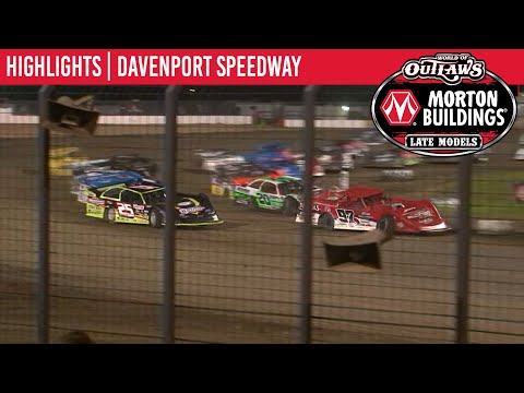 World of Outlaws Morton Buildings Late Models Davenoport Speedway, July 28, 2020 | HIGHLIGHTS