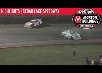 World of Outlaws Morton Buildings Late Models Cedar Lake Speedway August 8th, 2020 | HIGHLIGHTS