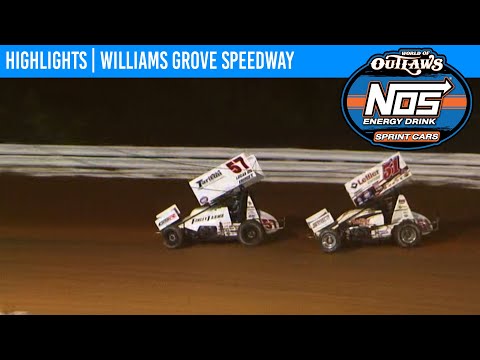 World of Outlaws NOS Energy Drink Sprint Cars Williams Grove Speedway October 2, 2020 | HIGHLIGHTS