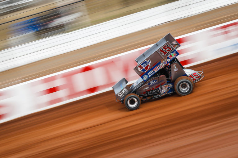 10x World of Outlaws Champion Donny Schatz driving the Tony Stewart #15