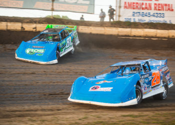 Dennis Erb Jr. races with Tanner English