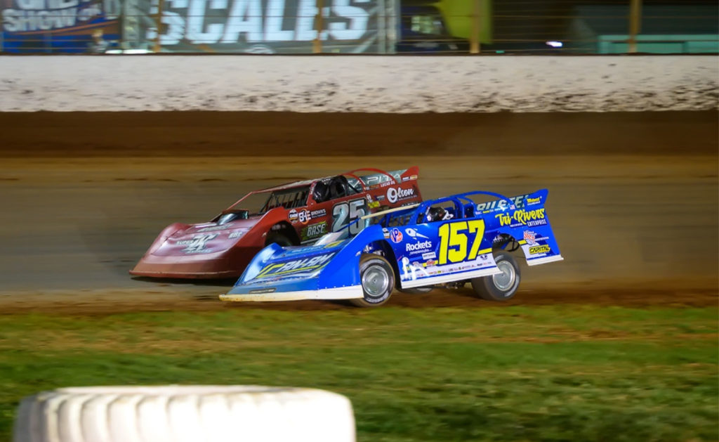 Mike Marlar and Shane Clanton race side-by-side