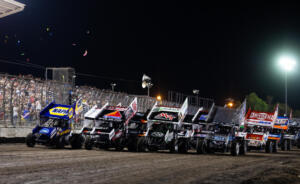 World of Outlaws Four-Wide Salute at Silver Dollar Speedway