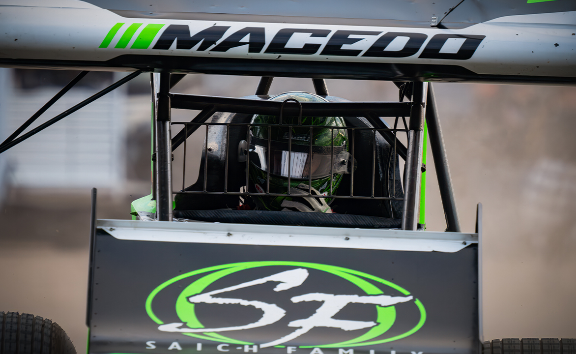 Carson Macedo sits in the Jason Johnson Racing #41