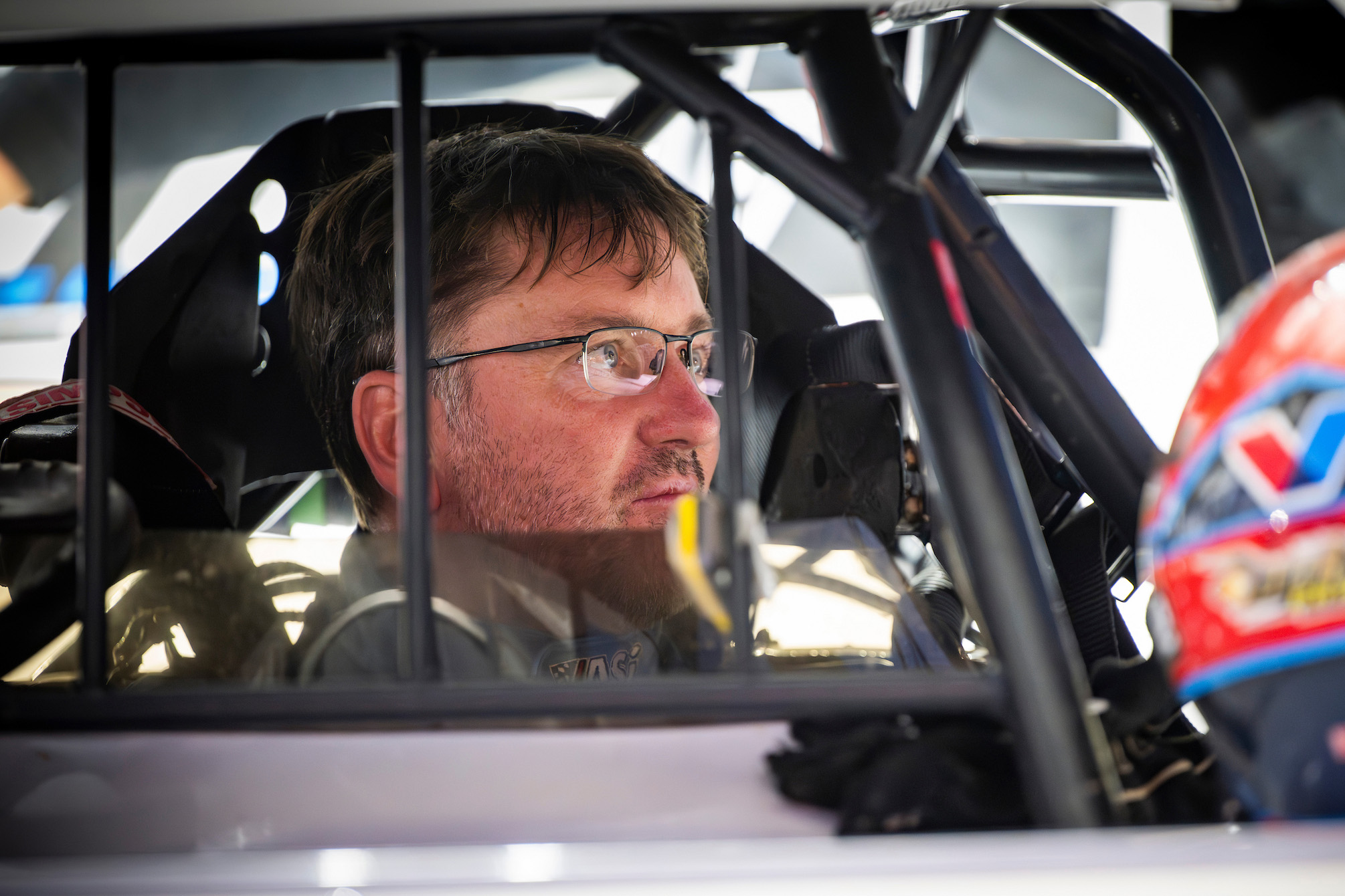 Tim McCreadie in cockpit