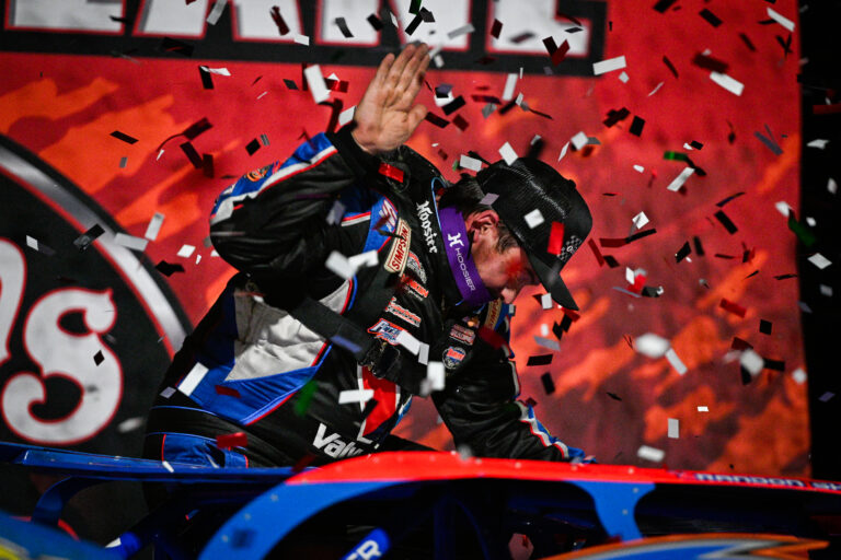 Brandon Sheppard in Victory Lane