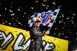 Pierce in Victory Lane