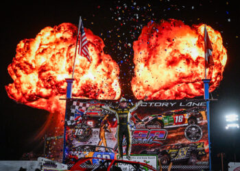 Pierce in Victory Lane