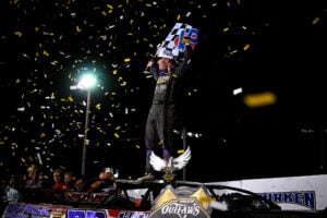 Pierce in Victory Lane