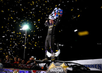 Pierce in Victory Lane