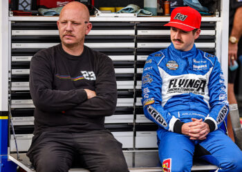 Chad Cypert sits next to Garet Williamson