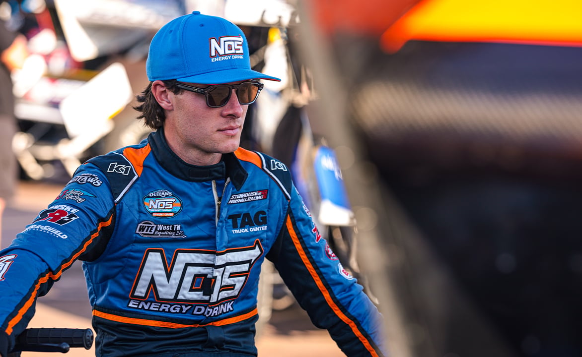 Spencer Bayston in his fire suit