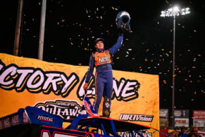 Hoffman in Victory Lane