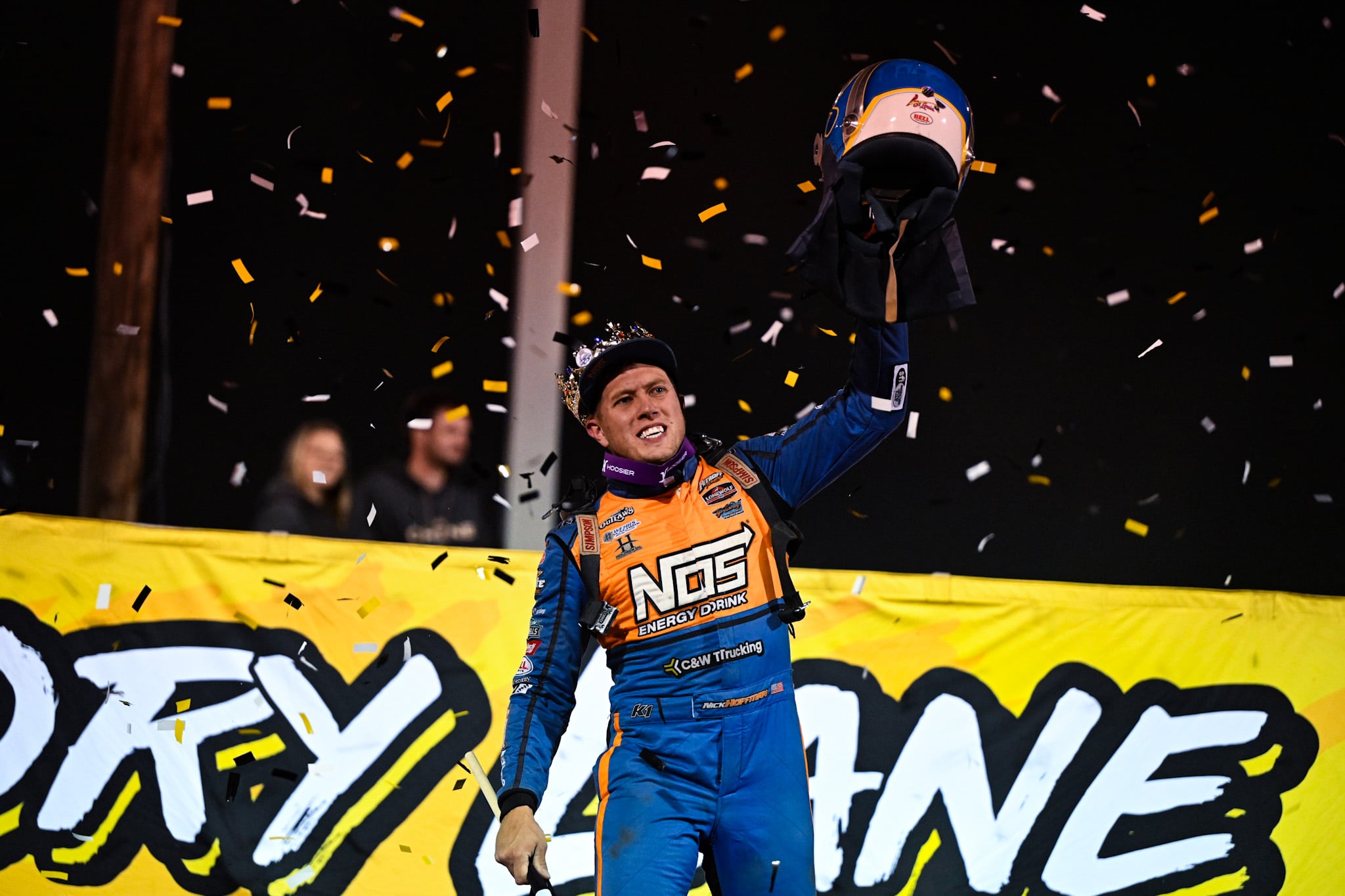 Hoffman in Victory Lane