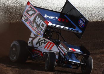 Emerson Axsom driving the Klaasmeyer-Petry Motorsports No. 27