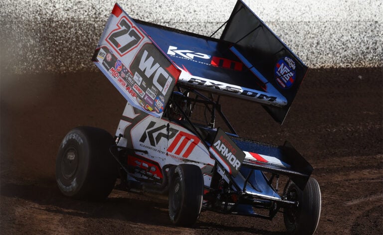 Emerson Axsom driving the Klaasmeyer-Petry Motorsports No. 27