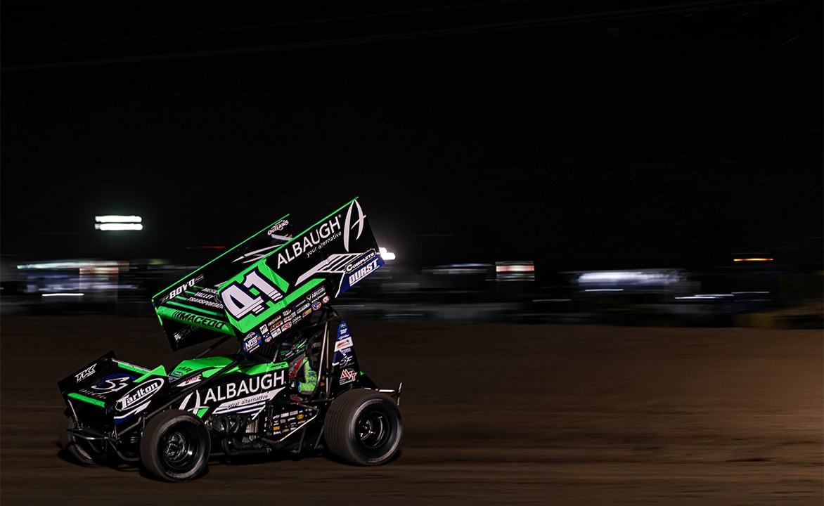 Carson Macedo driving the Jason Johnson Racing No. 41