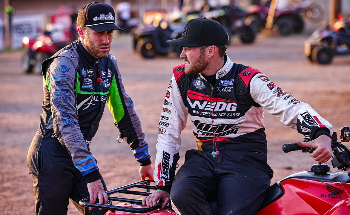 Carson Macedo and Cole Macedo talking