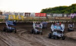 World of Outlaws Sprint Cars racing at Huset's Speedway