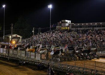 World of Outlaws Four-Wide Salute at Williams Grove Speedway