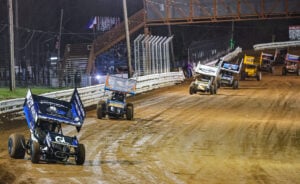 World of Outlaws Sprint Cars racing at Williams Grove Speedway