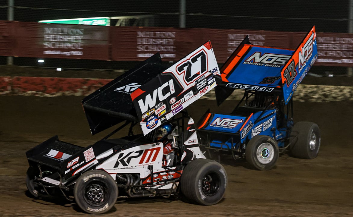 Emerson Axsom races under Spencer Bayston