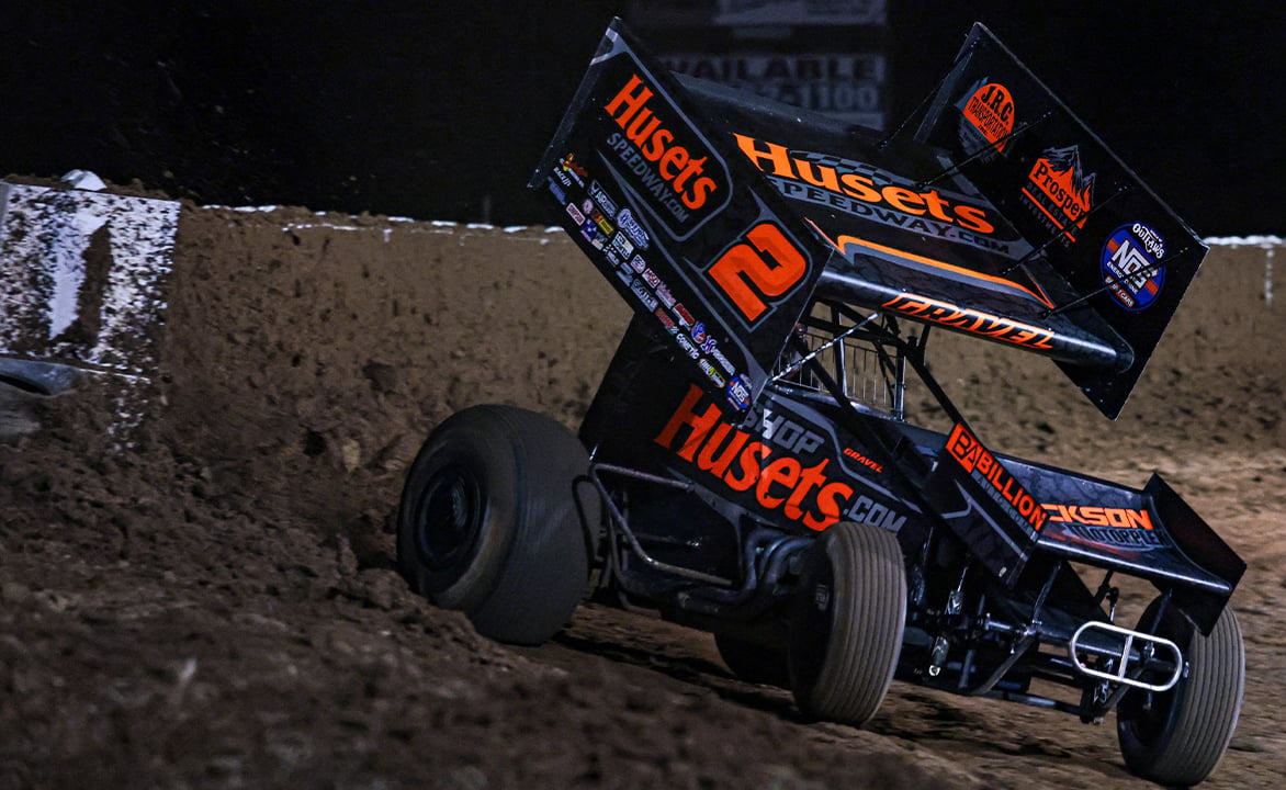 David Gravel driving the Big Game Motorsports No. 2 Sprint Car