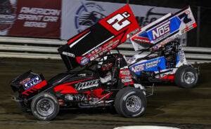 Cole Macedo races under Chris Windom