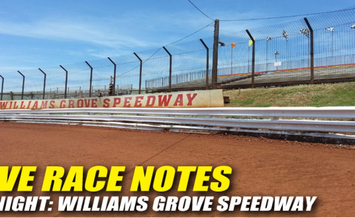05172013 WilliamsGrove RaceNotes