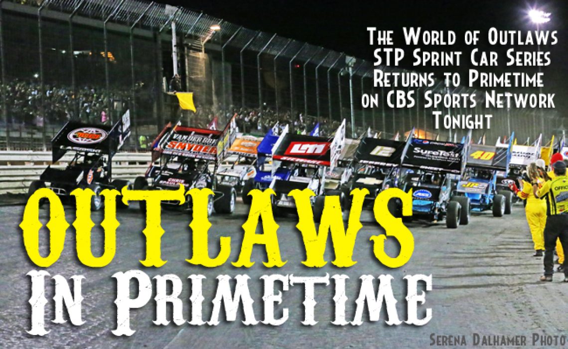 Outlaws on CBS Sports Network at 7 p.m