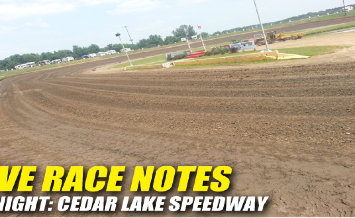 Live Race Notes Cedar Lake Speedway World of Outlaws