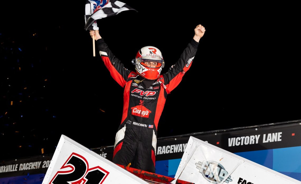 Brown celebrates his 59th Knoxville Win