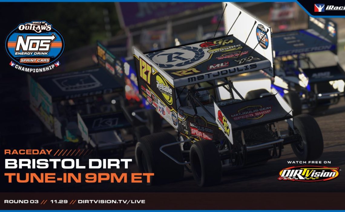 ITS iRACING BABY Virtual Sprint Car Series Visits Bristol Motor Speedway World of Outlaws