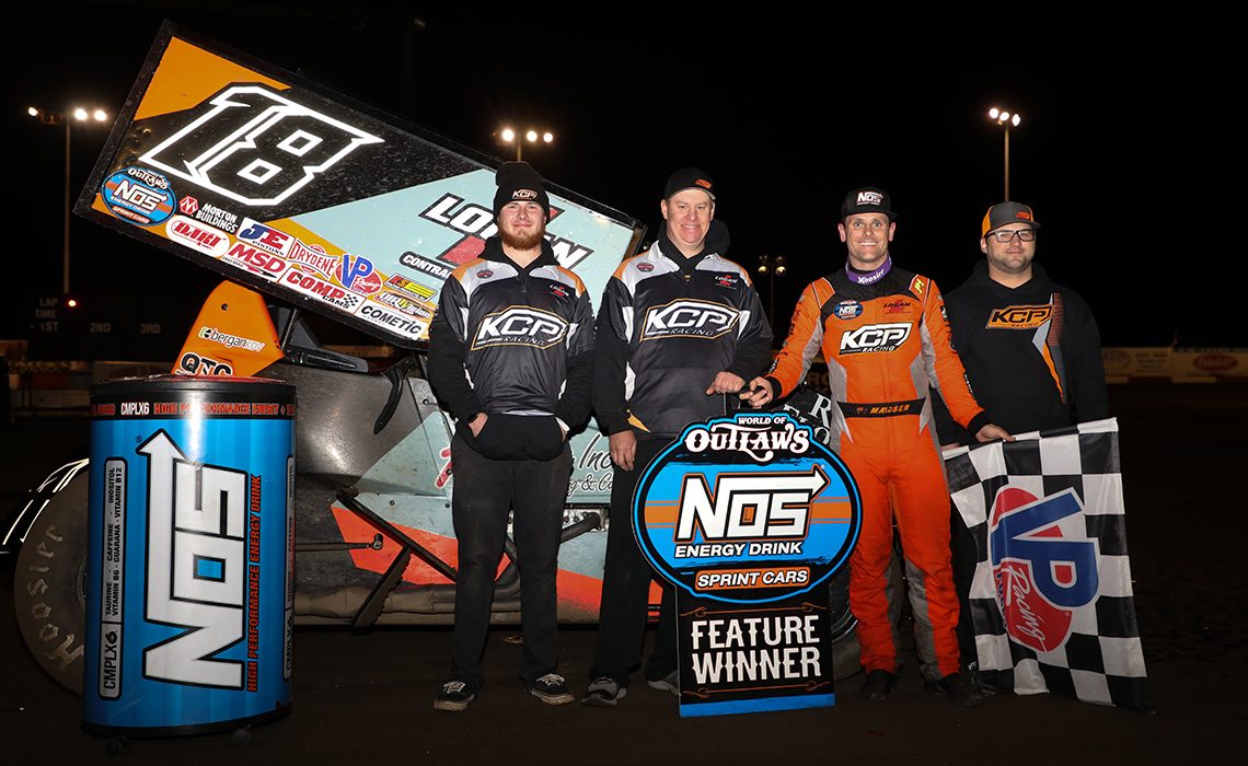 Ian Madsen wins at Thunderbowl Raceway in Tulare on March 9, 2019
