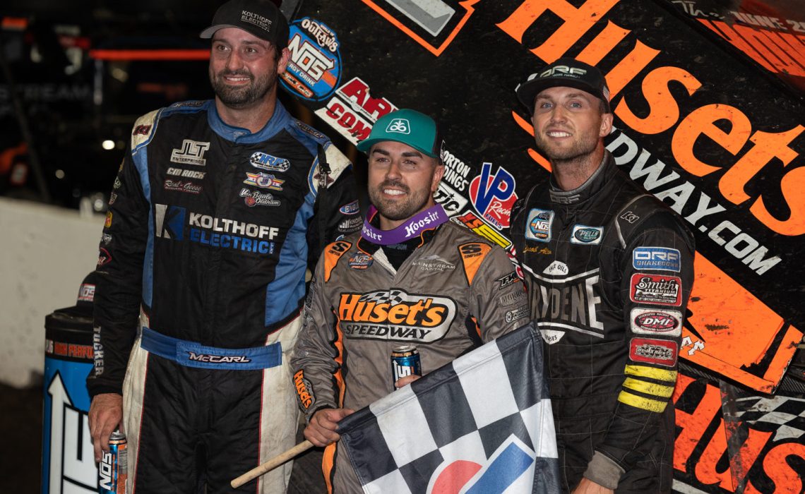 McCarl (left) and Allen (right) made their first podium appearances of 2021. [Trent Gower]