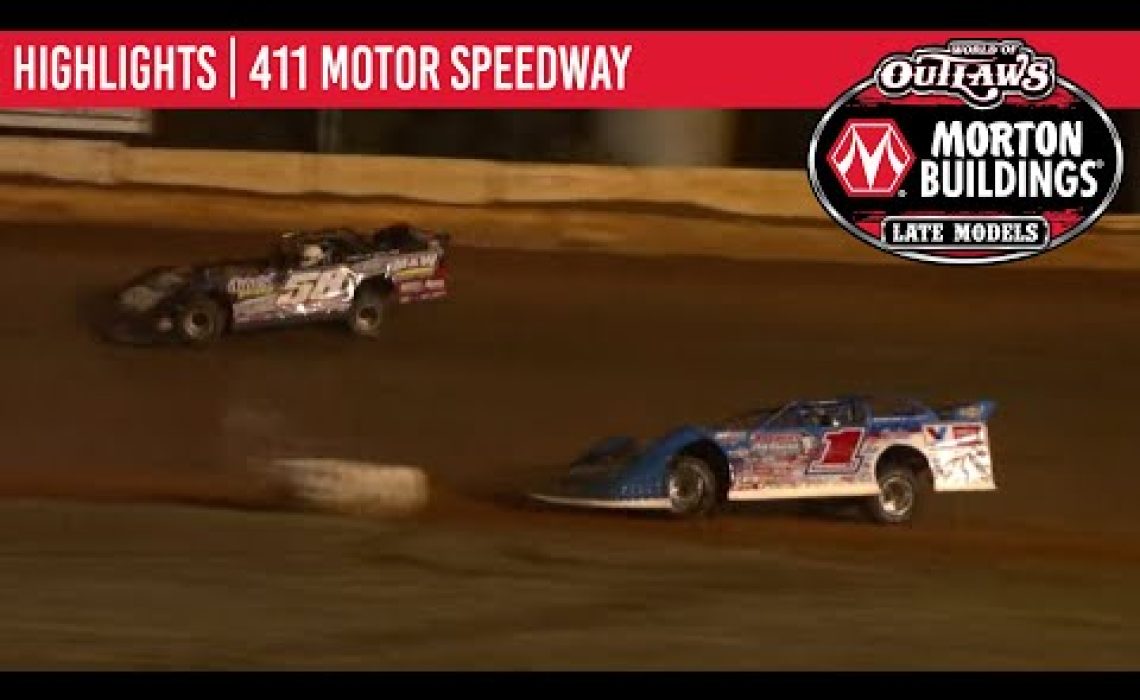 World of Outlaws Morton Buildings Late Models 411 Motor Speedway October 3, 2020 | HIGHLIGHTS